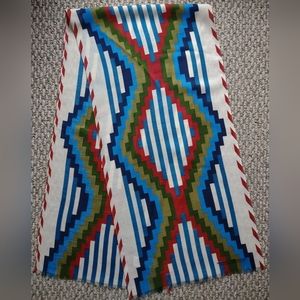 Vtg Ramona Sakiestewa Smithsonian Institution Repro Scarf 100% Wool